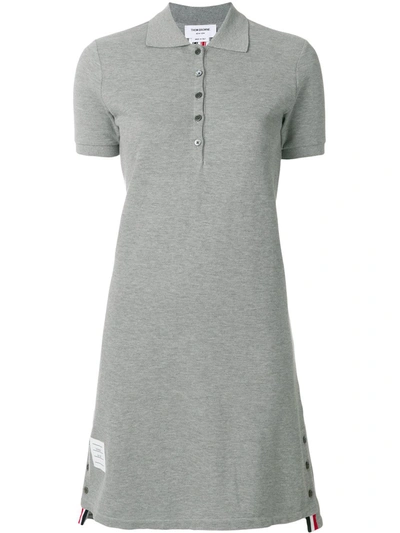 Thom Browne Mini Knit Dress In Gray