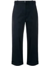 NINE IN THE MORNING CROPPED STRAIGHT LEG TROUSERS,G44GOODTIME12910135
