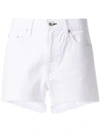 RAG & BONE FRAYED HEM DENIM SHORTS,W1953O628WHT12931673