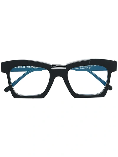 Kuboraum Square Frame Glasses In Black