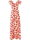 FAUSTO PUGLISI POPPY PRINT RUFFLED MAXI DRESS,FMD5299PF0252220112942386