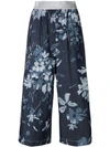 I'M ISOLA MARRAS CROPPED FLORAL PRINT TROUSERS,1M9522GA59112723277