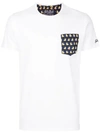 Mc2 Saint Barth T-shirt Con Tasca Stampa Ducky Blanche01235b In White