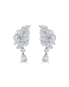 ZYDO 18K LUMINAL MIXED DIAMOND DANGLE EARRINGS,PROD211390090
