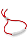 MONICA VINADER ENGRAVABLE HAVANA MINI FRIENDSHIP BRACELET,GP-BM-HAMI-MNK