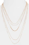 REBECCA MINKOFF ZOE MULTISTRAND NECKLACE,N26573R2