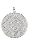 Monica Vinader Marie Pendant Charm In Silver
