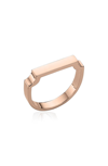 Monica Vinader Signature Ring In Rose Gold
