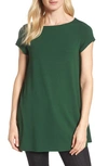 EILEEN FISHER BATEAU NECK TUNIC TOP,F6VF-T3678P