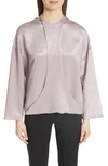 VALENTINO HARNESS DETAIL HAMMERED LAME TOP,PB0AE2R53VF