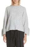 3.1 PHILLIP LIM / フィリップ リム RUFFLE CUFF WOOL BLEND PULLOVER,S181-7959LMR