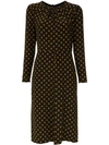 ANDREA MARQUES ANDREA MARQUES PRINTED LONGSLEEVED DRESS - BROWN,VESTRAGLANMGLONGA12523178