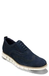 Cole Haan 'zerogrand' Wingtip Oxford In Navy Suede