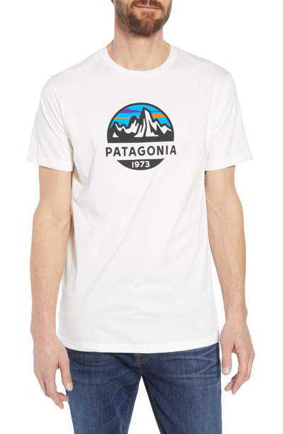 Patagonia Fitz Roy Scope Crewneck T-shirt In White