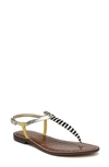 Sam Edelman Gigi Sandal In Zebra Print/ Yellow