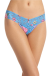 Hanky Panky Janis Low-rise Sheer Lace Thong 3w1582 In Janis
