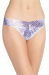 HANKY PANKY PRINT ORIGINAL RISE THONG,5T1182