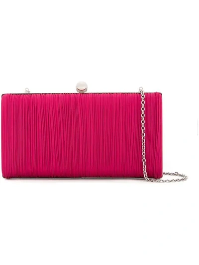 We11 Done Ribbed Chain Clutch Bag In Pink
