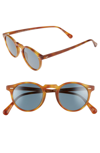 OLIVER PEOPLES GREGORY PECK 47MM ROUND SUNGLASSES - VINTAGE TORTOISE BROWN,OV5217S-0647M