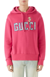 GUCCI LOGO PATCH PULLOVER HOODIE,475374X9T51
