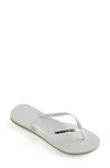 Havaianas Brazil Logo Flip Flops White In White