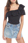 KENDALL + KYLIE ONE-SHOULDER BODYSUIT,KCSP18121TWA