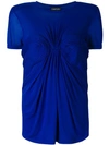 TOM FORD TOM FORD GATHERED DETAIL BLOUSE - BLUE,TSJ284FAX35812937085