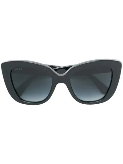 Gucci Cat Eye Sunglasses In Black