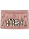 MIU MIU MATELASSÉ CARDHOLDER,5MC2082BSQ12945932