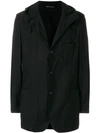 YOHJI YAMAMOTO HOODED SHIRT JACKET,HWJ0600312942968