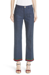 GUCCI RABBIT PATCH FLARE JEANS,478009XRA70