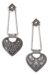 KITSCH HEART DROP EARRINGS,KITSCHE7108