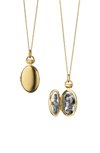 Monica Rich Kosann Anna Petite Locket Necklace In 18k Yellow Gold