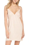 Skin Keana Organic Cotton Jersey Chemise In Cafe Creme