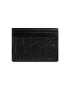 Gucci Signature Leather Card Case In Black