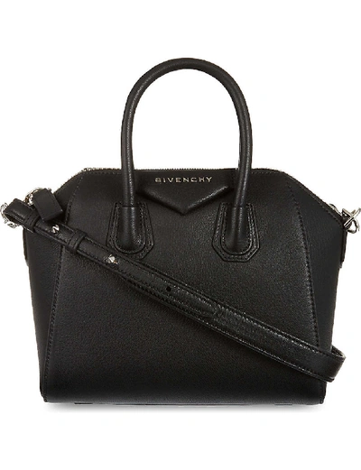 Givenchy Womens Black Antigona Mini Leather Tote Bag