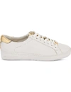 MICHAEL MICHAEL KORS WOMENS WHITE IRVING LEATHER TRAINERS 3.5,854-10004-6114810109