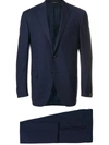 Corneliani Fitted Two-piece Suit In Blue