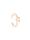 Anita Ko 18kt Rose Gold Trillion Diamond Ear Cuff In Metallic