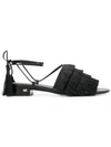 MICHAEL MICHAEL KORS GALLAGHER FRINGED SANDALS,40S8GHFA2D12921204