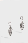 ROSA DE LA CRUZ Small Feather Earrings,C-FTR1010