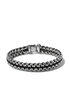 DAVID YURMAN STERLING SILVER WOVEN BOX CHAIN BRACELET,B15886MSSBK12930303