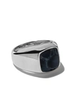 David Yurman Sterling Silver Exotic Stone Pietersite Signet Ring In Ssbpy