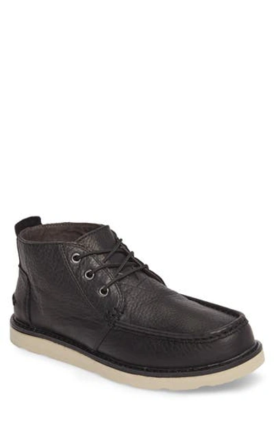 Toms Men's Leather Chukka Boots In Black