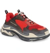 Balenciaga Triple S Low-top Trainers In Rouge Noir