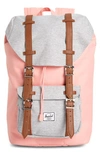 Herschel Supply Co Little America - Mid Volume Backpack - Pink In Peach/ Light Grey