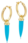 MISSOMA MINI DAGGER HOOP EARRINGS,HH G E4 TQ