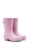 Hunter Original Short Back Adjustable Rain Boot In Blossom