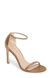 STUART WEITZMAN NUDISTSONG ANKLE STRAP SANDAL,NUDISTSO