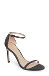 Stuart Weitzman Nudistsong Ankle Strap Sandal In Black Nighttime